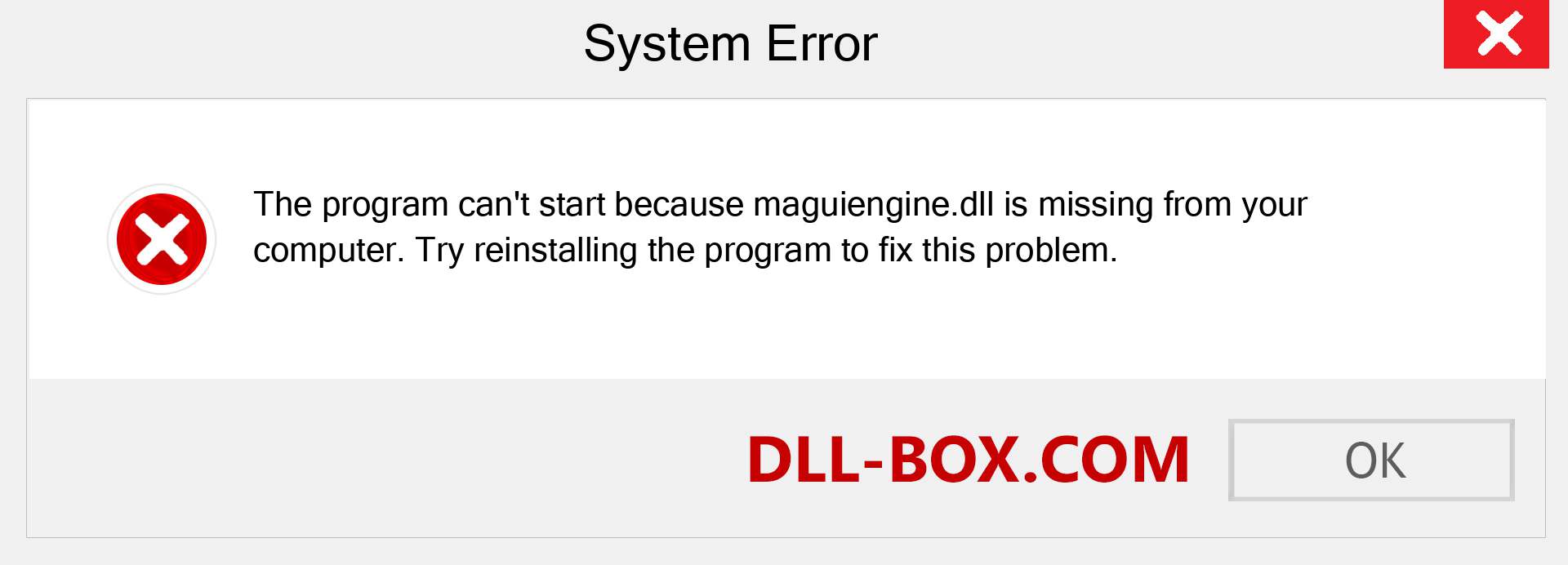  maguiengine.dll file is missing?. Download for Windows 7, 8, 10 - Fix  maguiengine dll Missing Error on Windows, photos, images